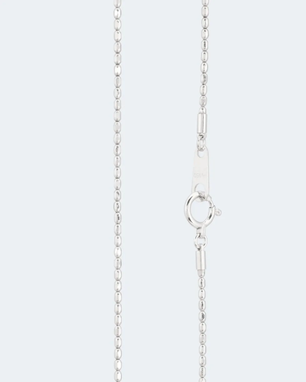 Popcorn-Kette aus Platin