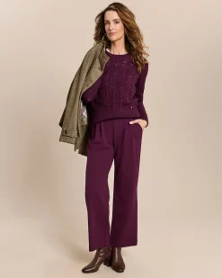 Pullover aus Ajourstrick