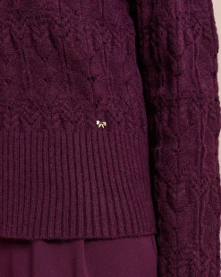 Pullover aus Ajourstrick