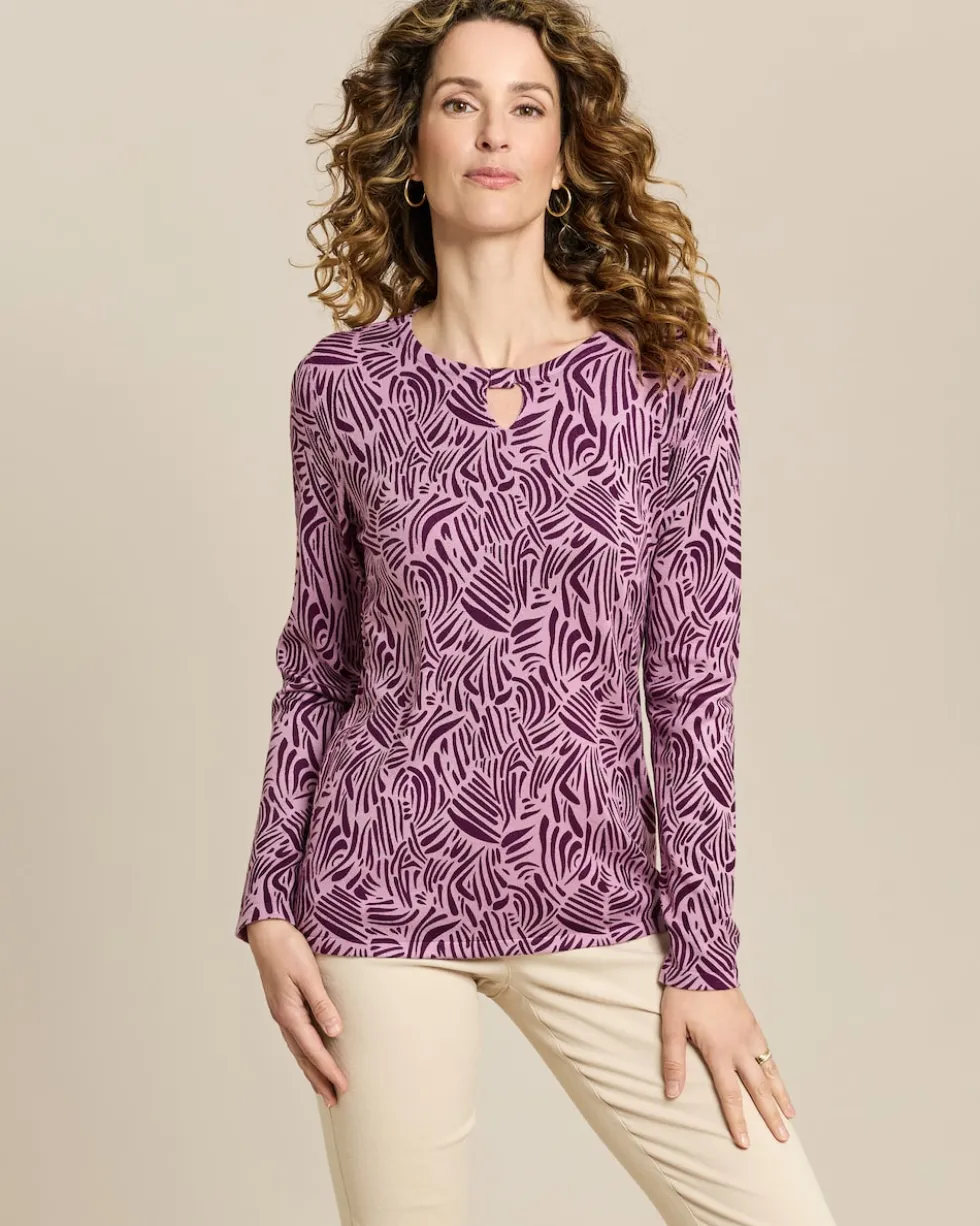 Pullover bedruckt mit Key-Hole