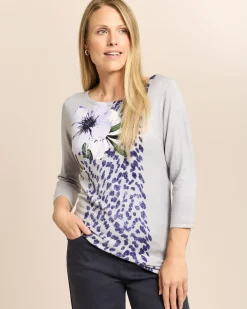 Pullover Blumen-Leo Mix