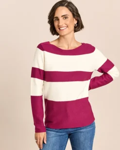 Pullover Colour-Blocking Streifen