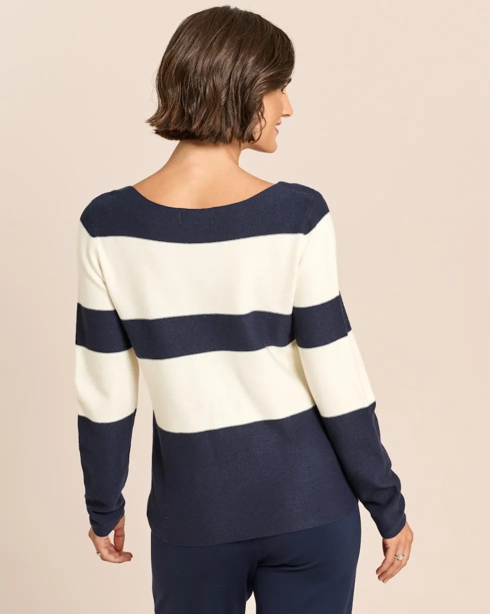 Pullover Colour-Blocking Streifen