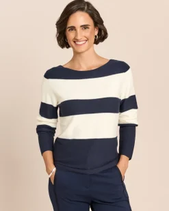 Pullover Colour-Blocking Streifen