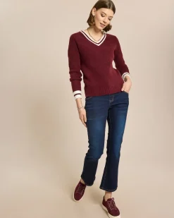 Pullover im College Look