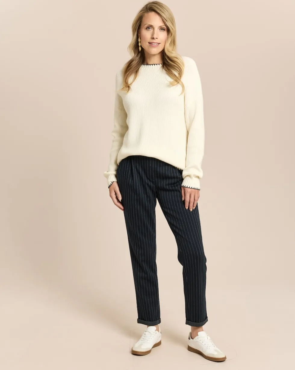 Pullover im Patentstrick & Dekostich