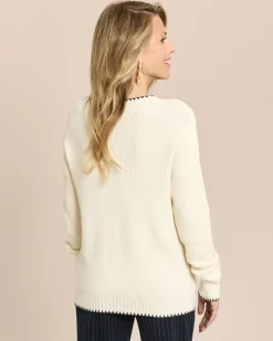 Pullover im Patentstrick & Dekostich
