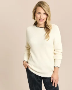 Pullover im Patentstrick & Dekostich