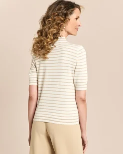Pullover kurzarm gestreift