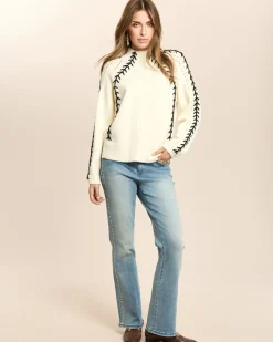 Pullover mit Ajourstrick, Zierstick