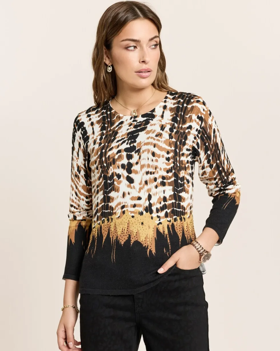 Pullover mit Alloverdruck