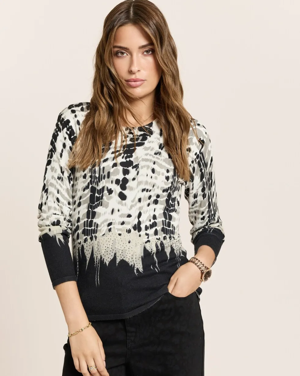 Pullover mit Alloverdruck
