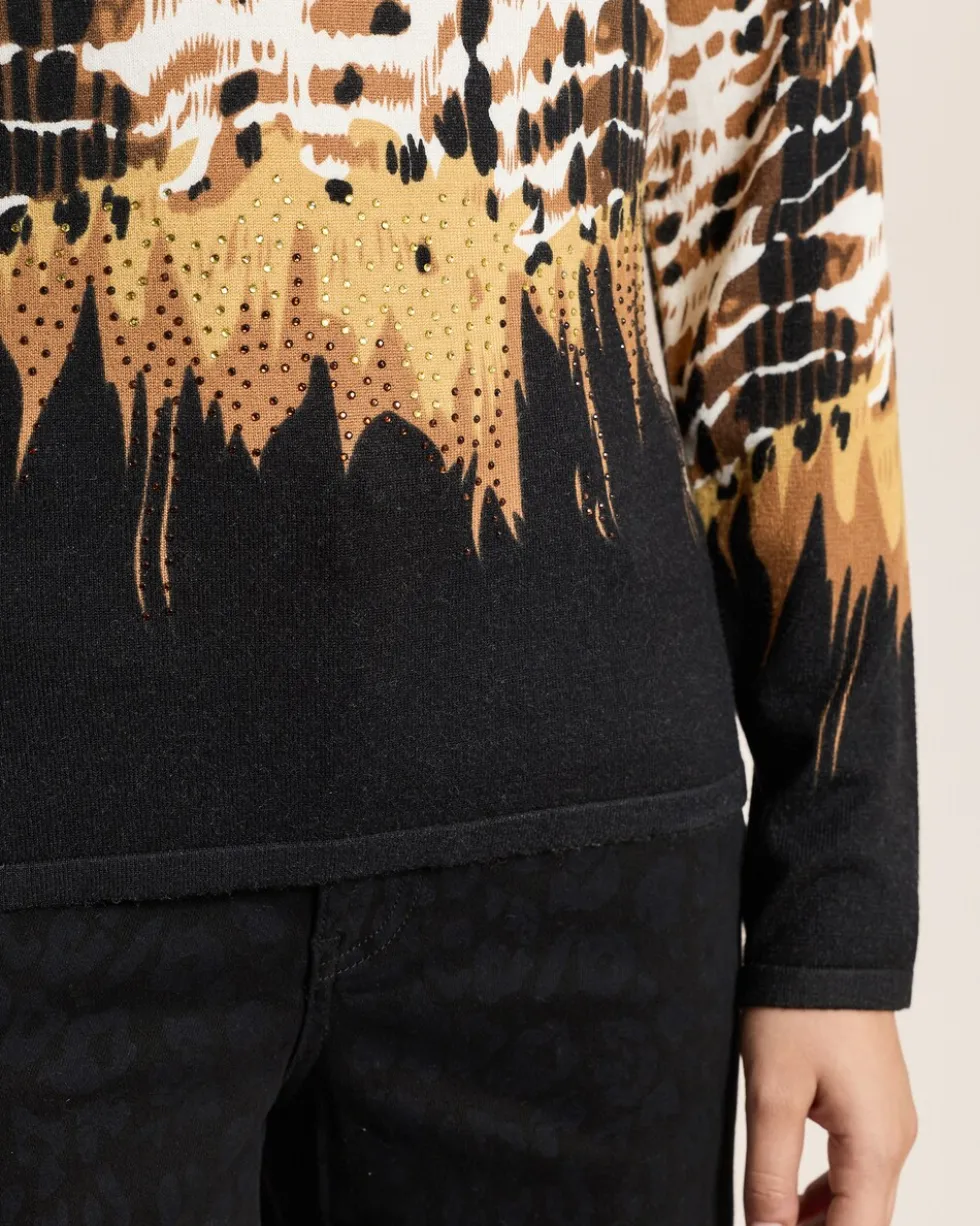 Pullover mit Alloverdruck