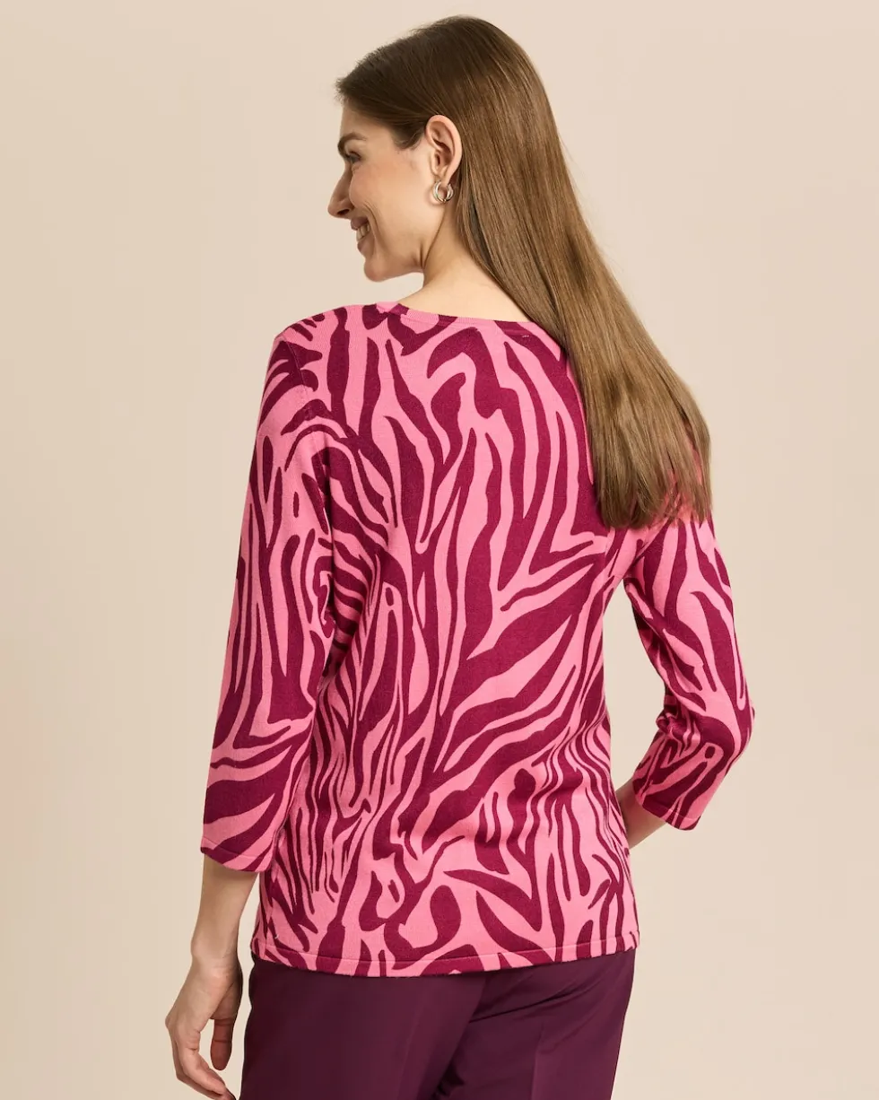 Pullover mit Animal-Druck
