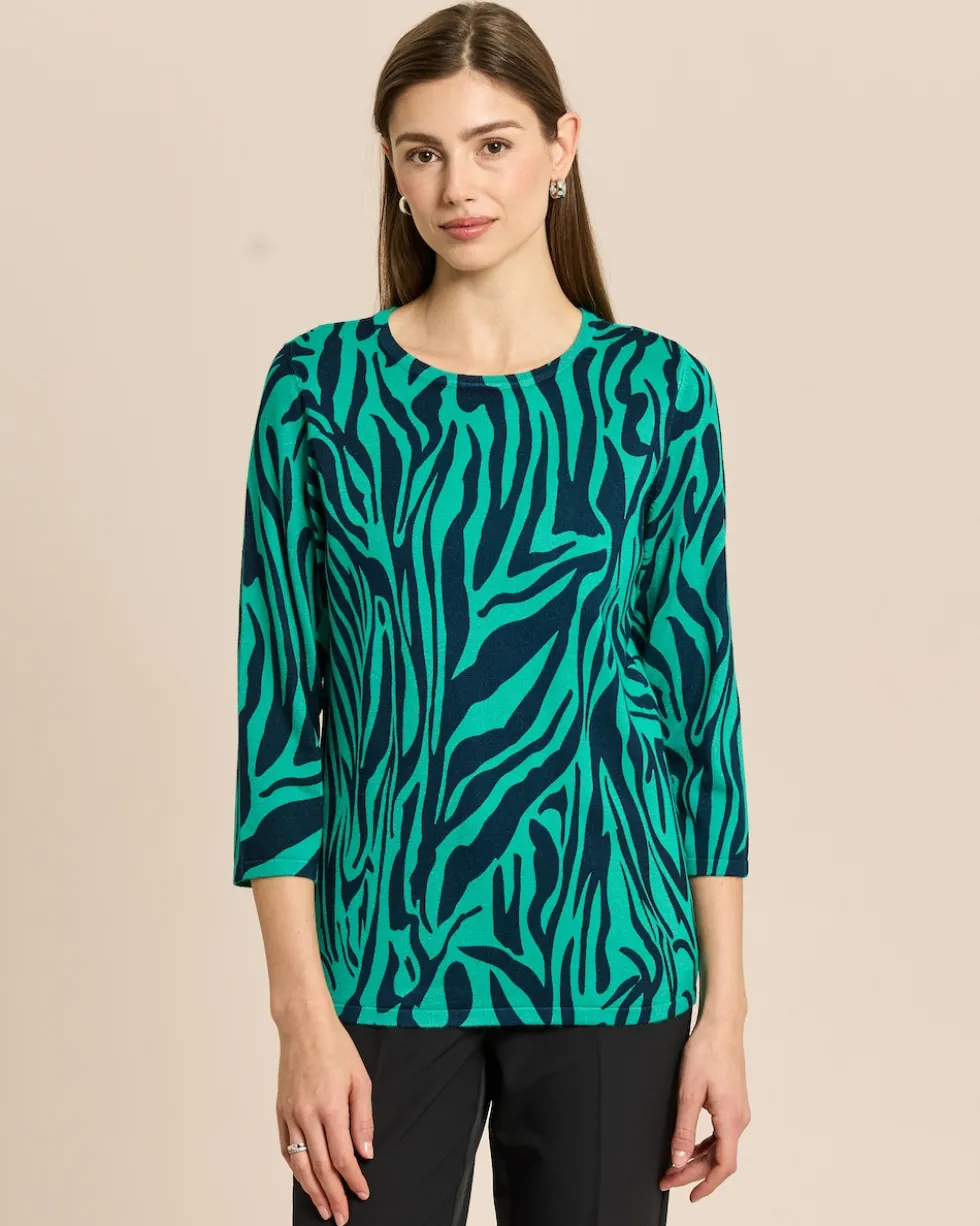 Pullover mit Animal-Druck