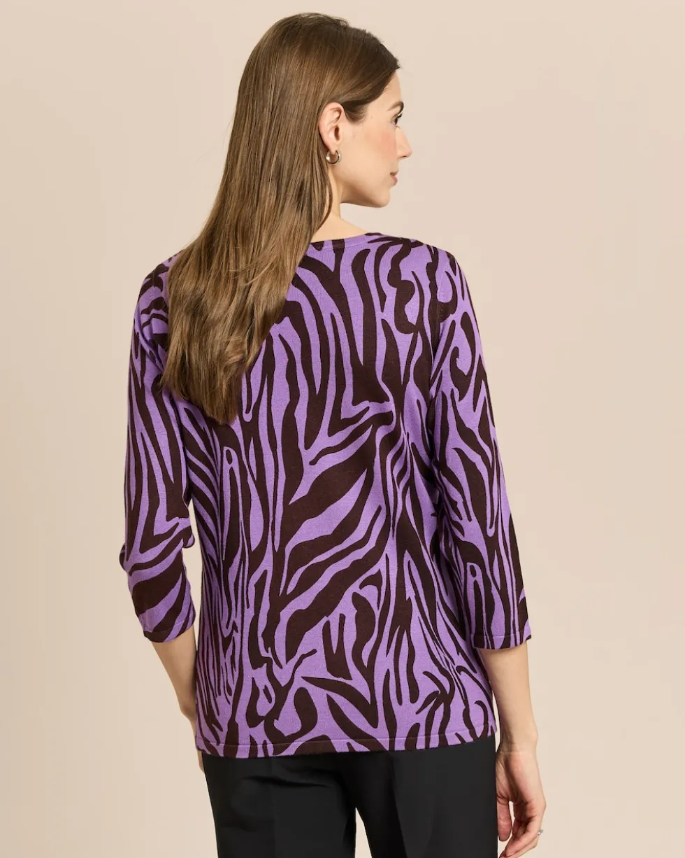 Pullover mit Animal-Druck