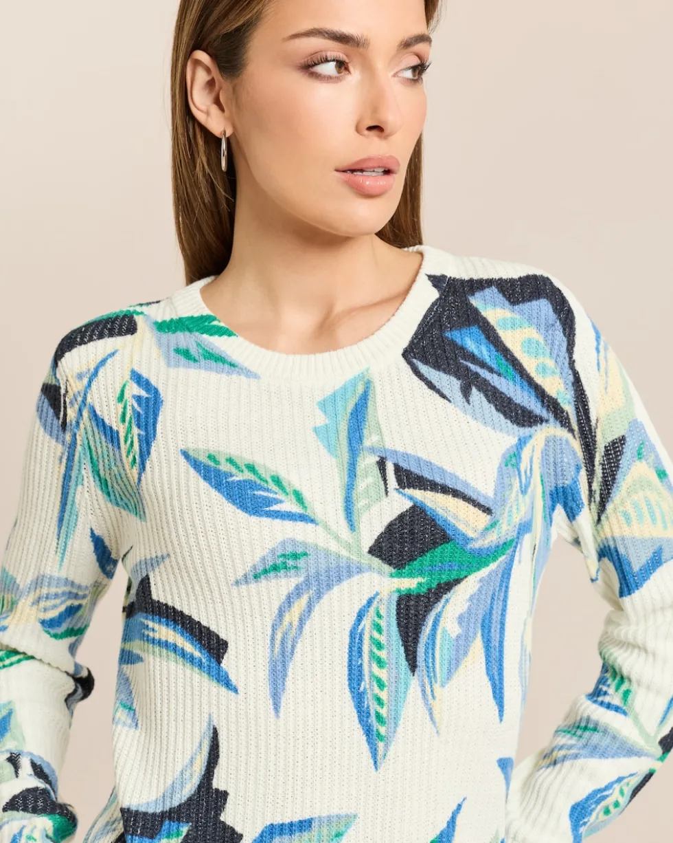 Pullover mit Blüten-Druck