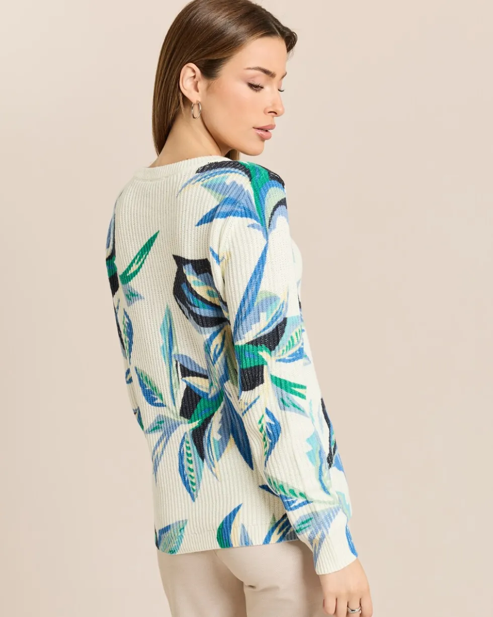 Pullover mit Blüten-Druck
