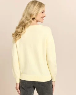 Pullover mit Blumendetail