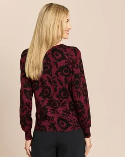 Pullover mit Blumendruck