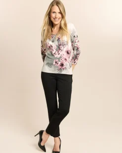 Pullover mit Blumenmuster