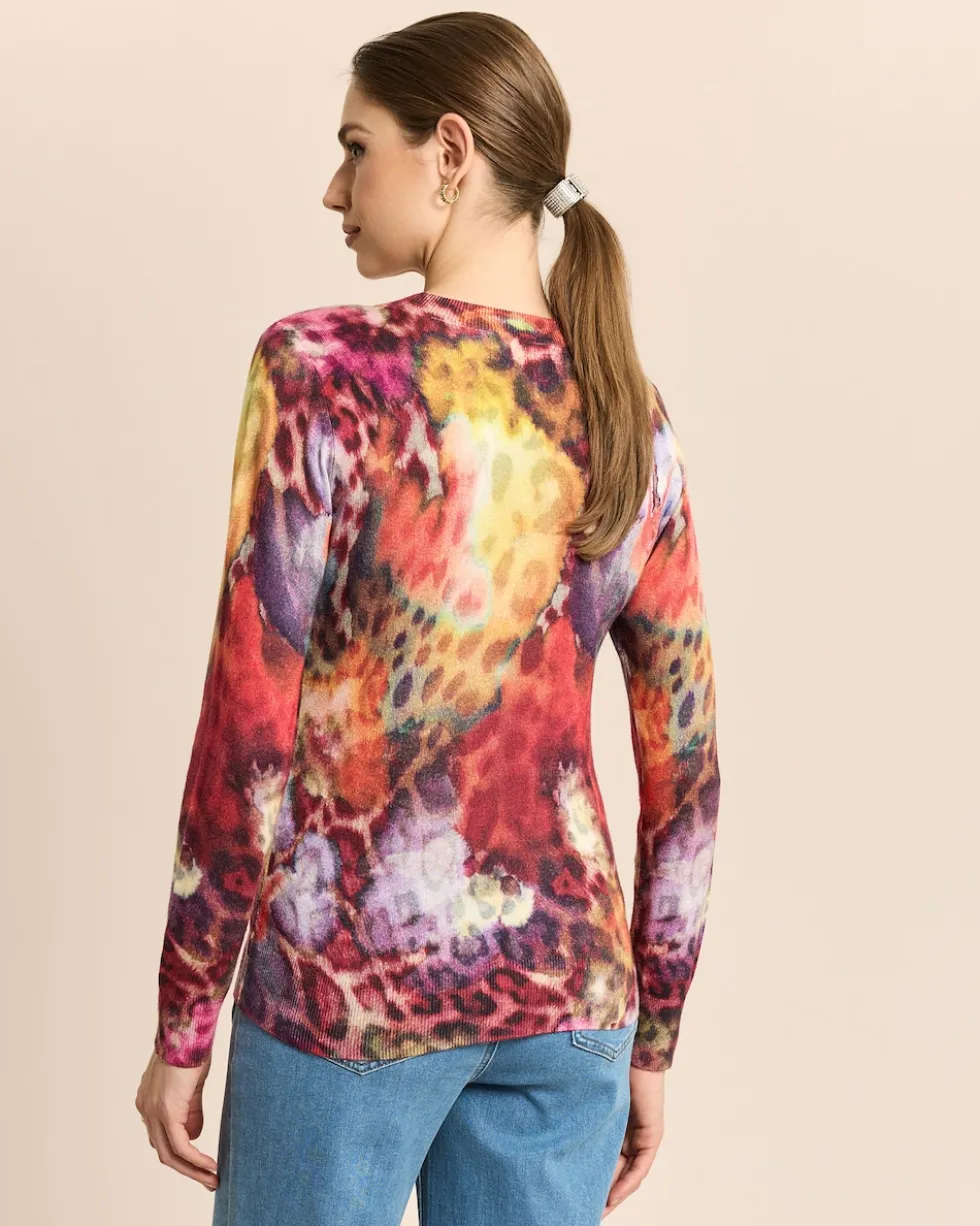 Pullover mit Exklusivdruck und Kette