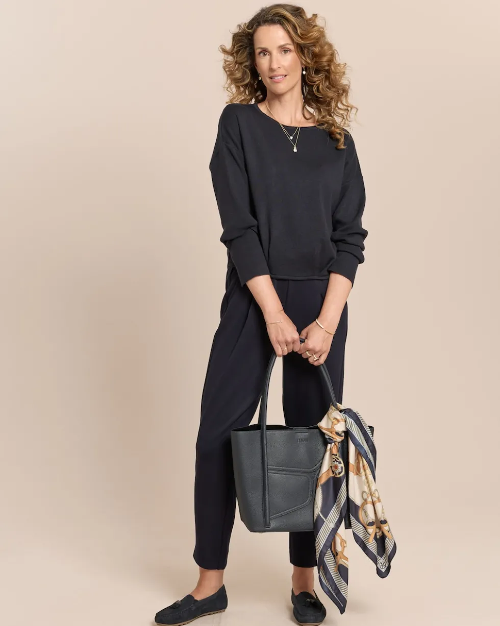 Pullover mit Falte am Saum