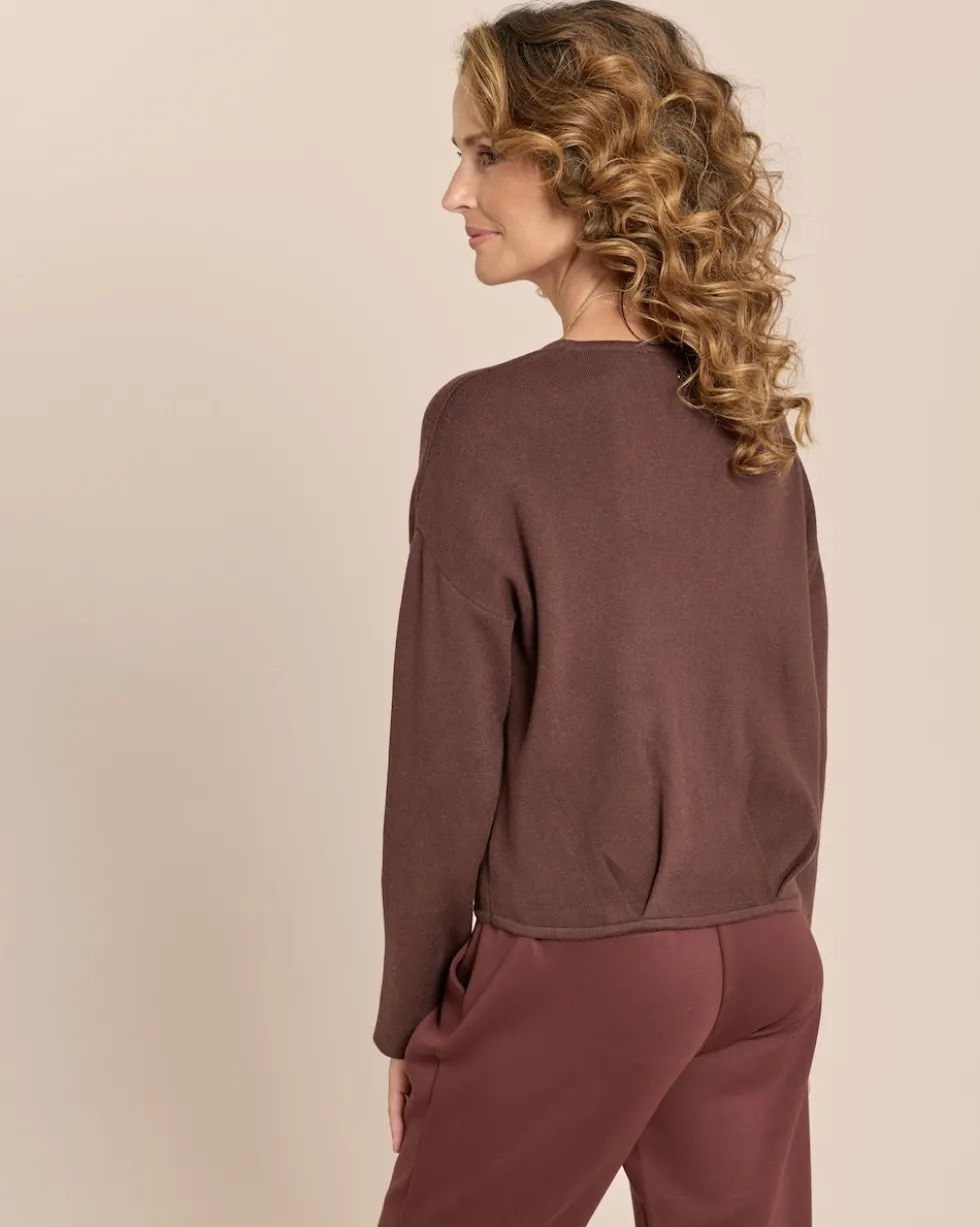 Pullover mit Falte am Saum