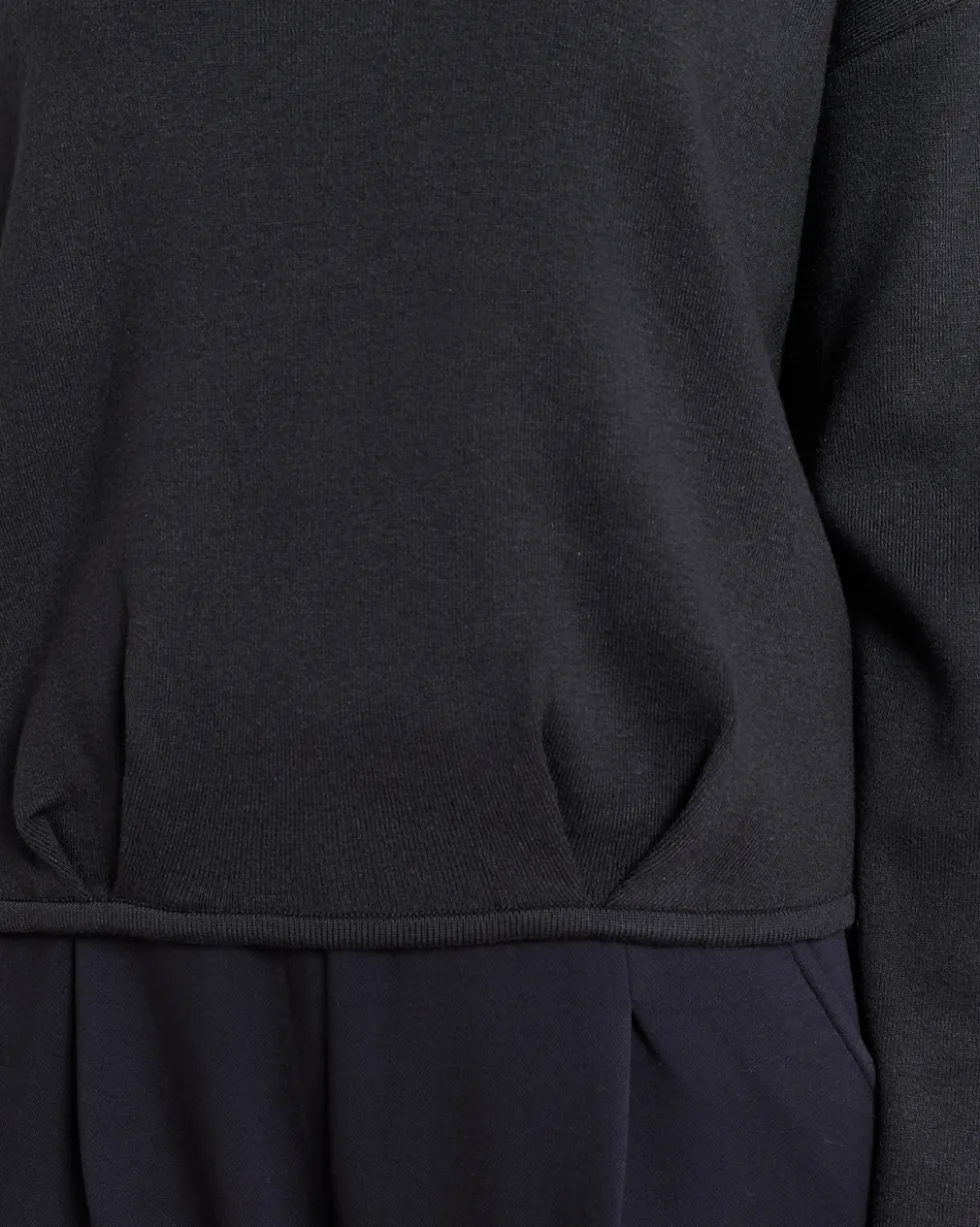 Pullover mit Falte am Saum