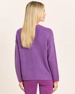 Pullover mit Farbkontrast-Details