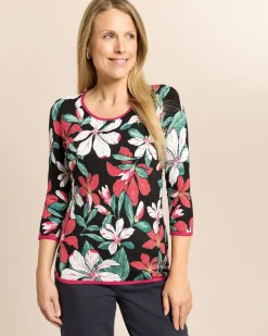 Pullover mit floralem Druck