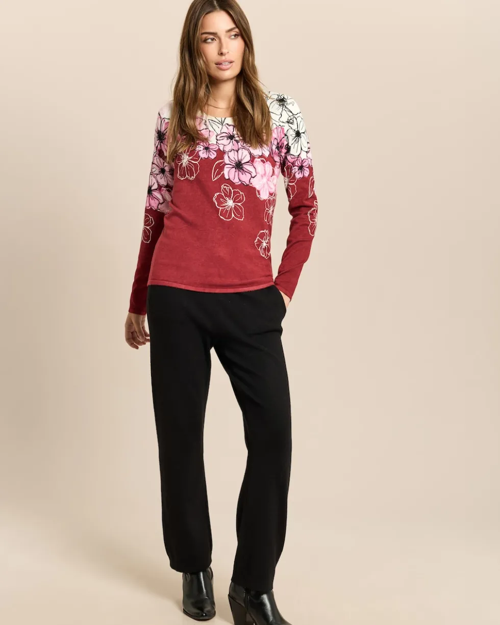 Pullover mit floralem Print