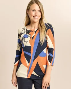 Pullover mit geometrischem Print