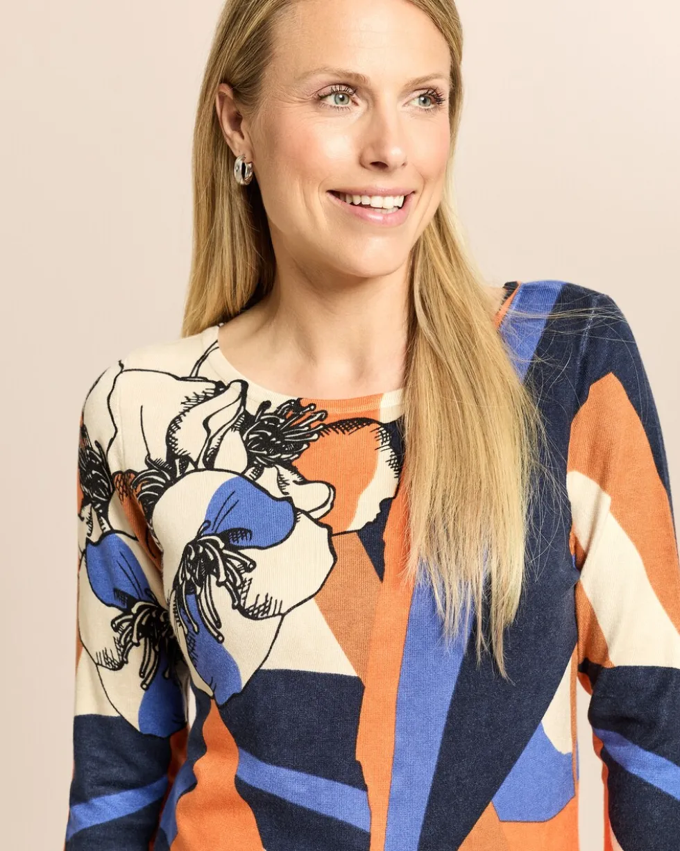 Pullover mit geometrischem Print