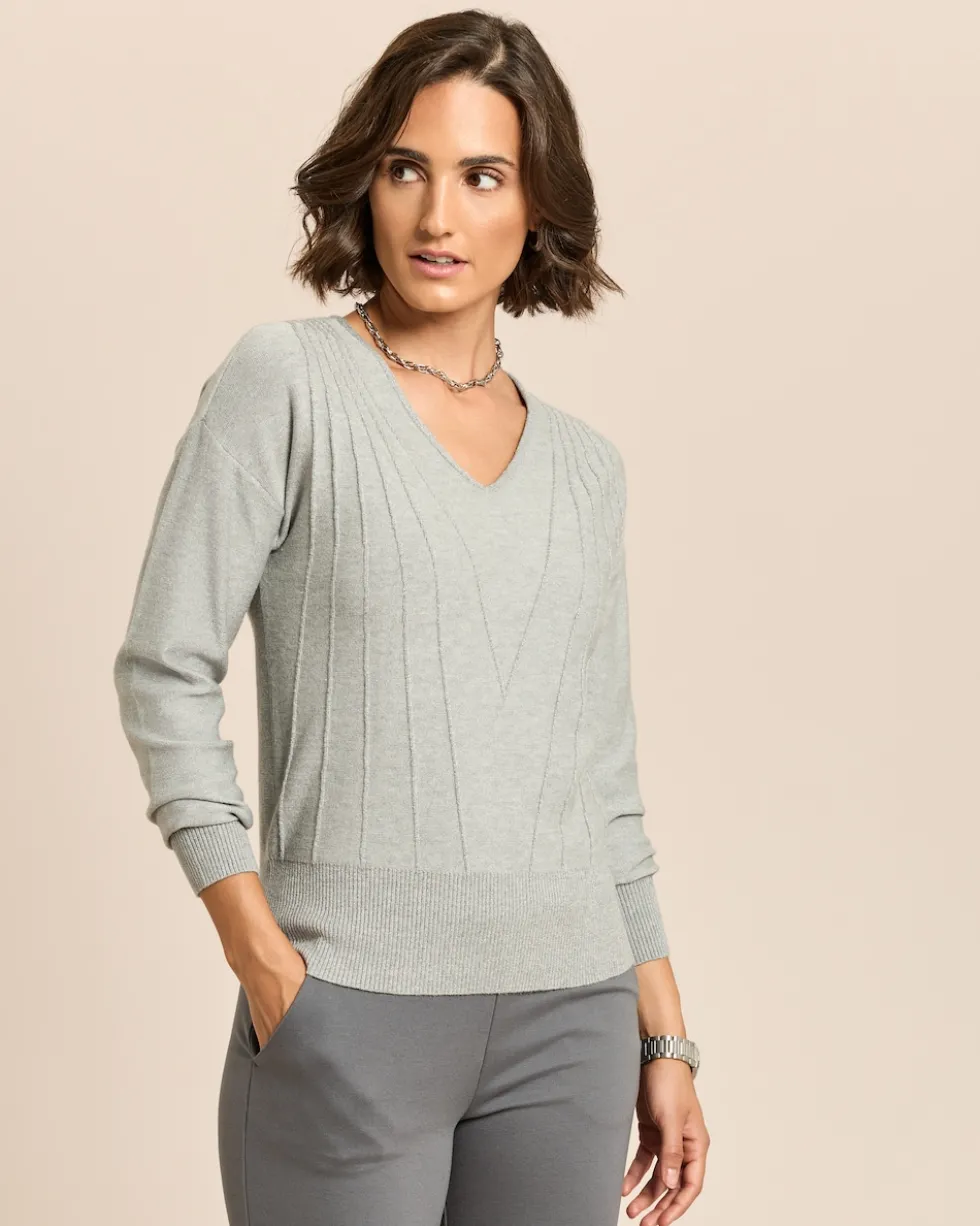 Pullover mit Glanzgarn
