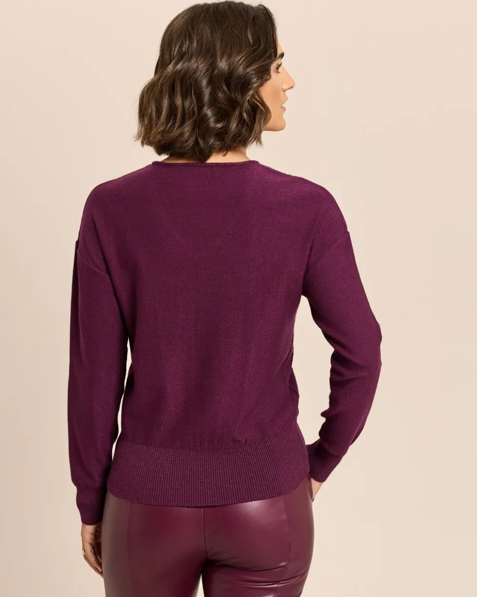 Pullover mit Glanzgarn