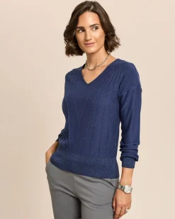 Pullover mit Glanzgarn