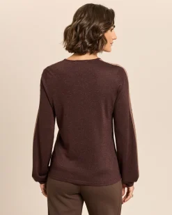 Pullover mit Glanzgarn und Nieten