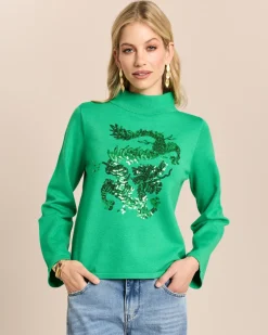 Pullover mit Glitzer-Motiv