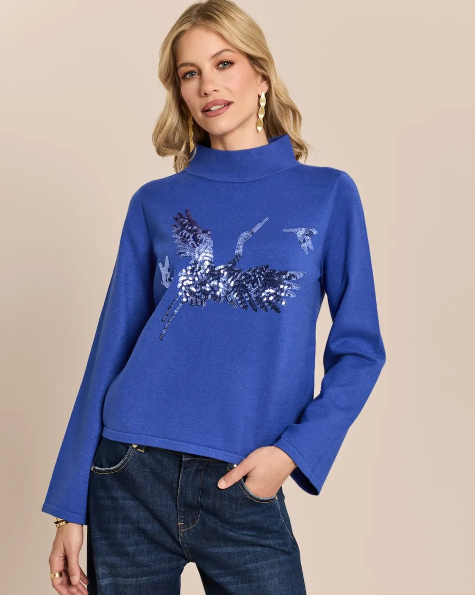 Pullover mit Glitzer-Motiv