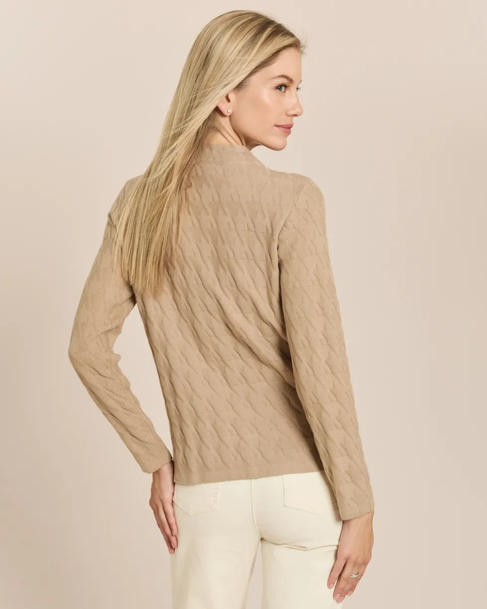 Pullover mit Jacquard-Muster Hahnentritt