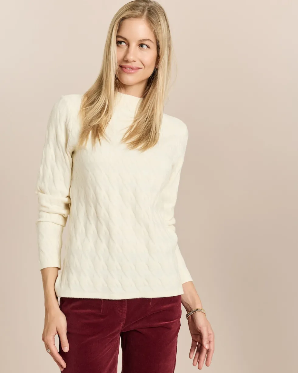 Pullover mit Jacquard-Muster Hahnentritt