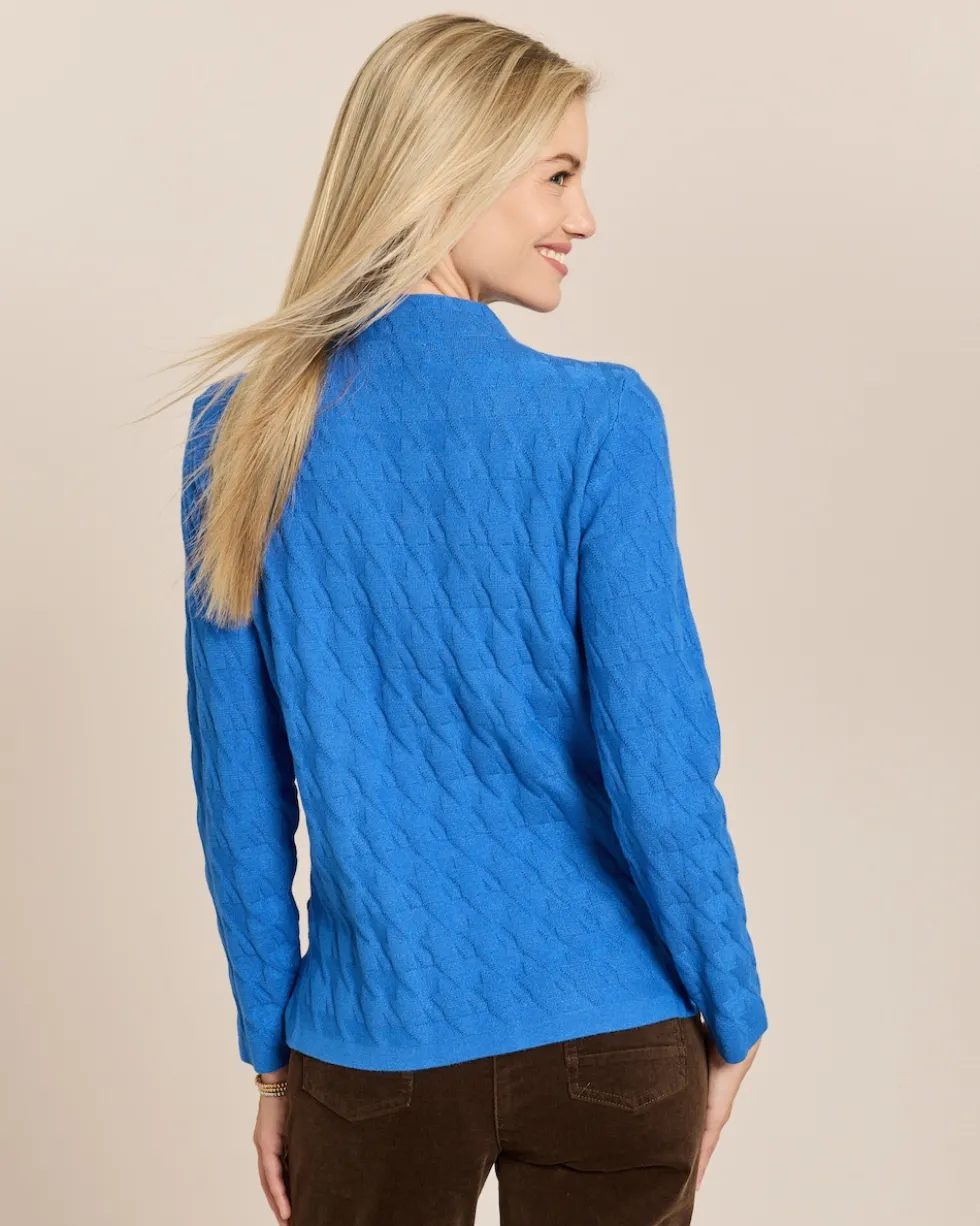 Pullover mit Jacquard-Muster Hahnentritt
