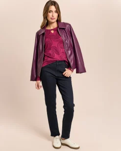 Pullover mit Key-Hole am Rundhals