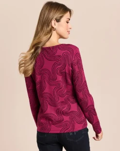 Pullover mit Key-Hole am Rundhals
