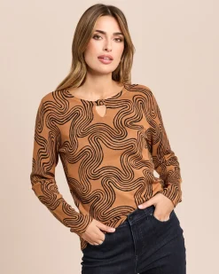 Pullover mit Key-Hole am Rundhals