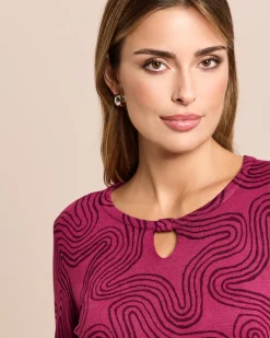 Pullover mit Key-Hole am Rundhals