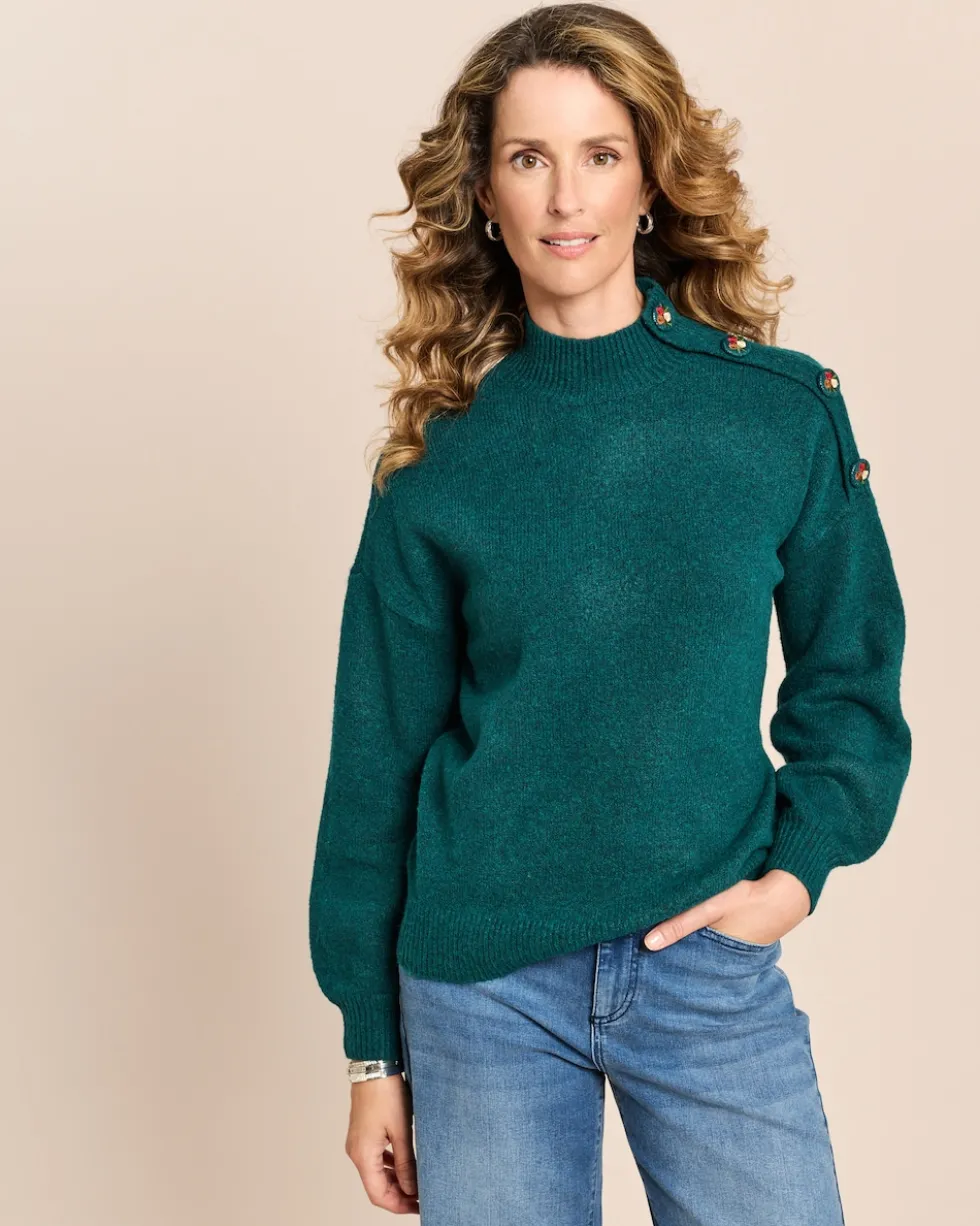 Pullover mit Knopfdetail