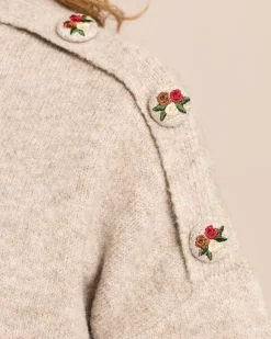 Pullover mit Knopfdetail