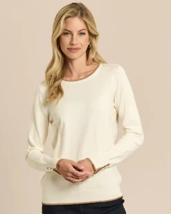 Pullover mit Knöpfen in Perlen-Optik